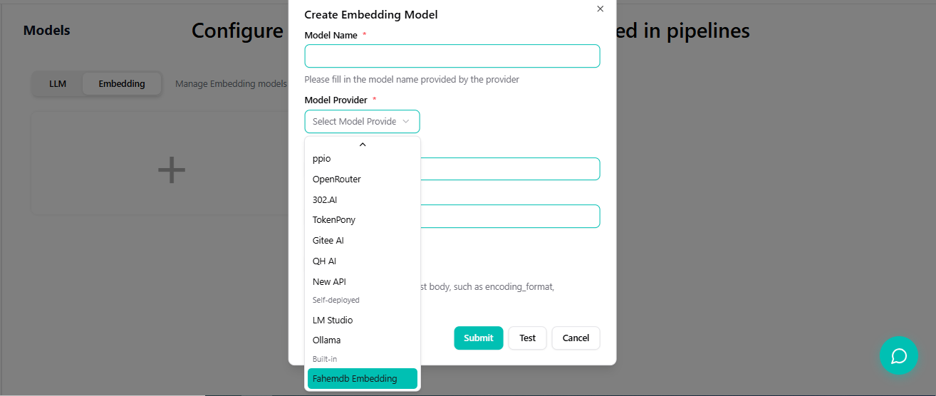 Setup Embedding Model