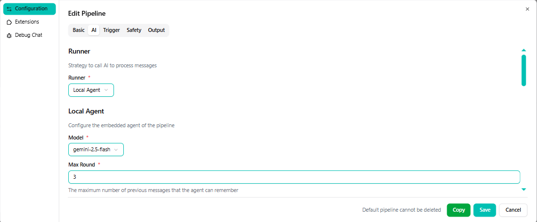 Configure Runner and Model
