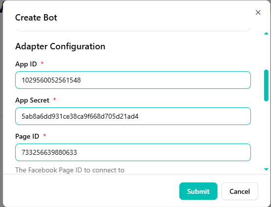 Configure Facebook App Credentials