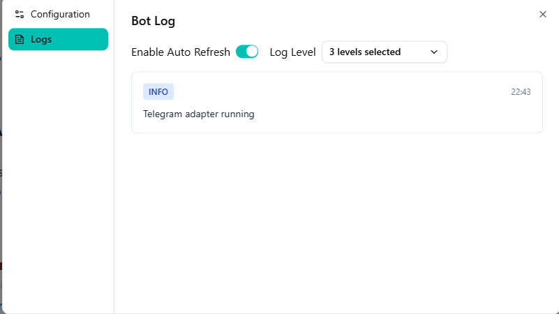Bot Working on Telegram