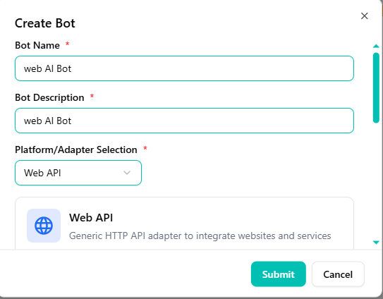 Select Web API Adapter