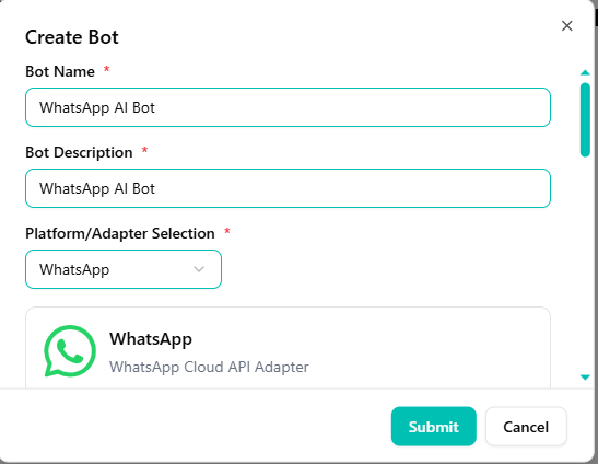Select WhatsApp Adapter